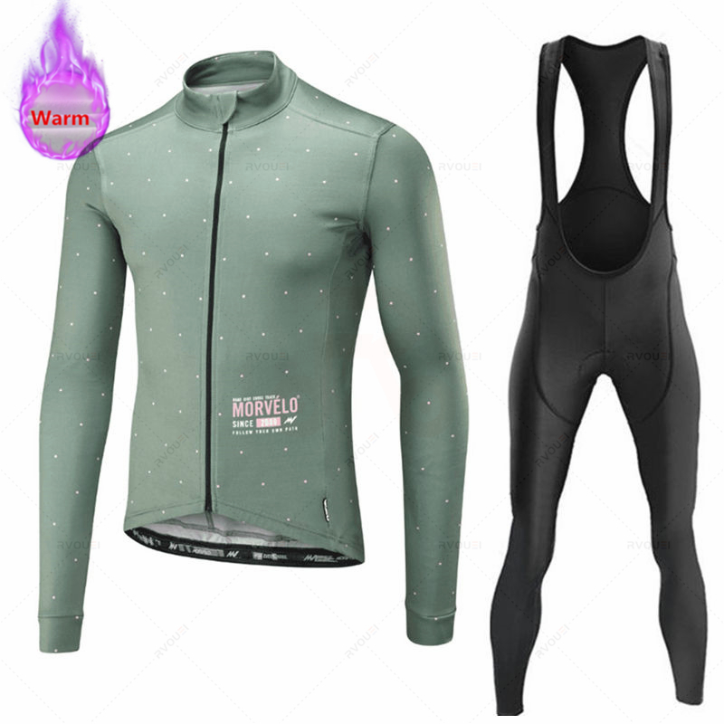 Winter Clothing Men Sale - Morvelo-Thermal Fleece Cycling Jersey dla mężczyzn,