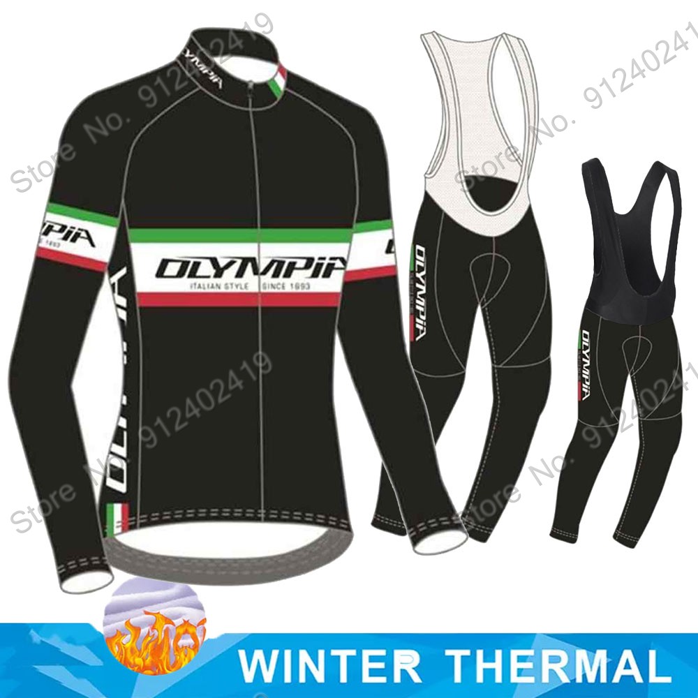 Winter Clothing Men Sale - Maglia Ciclismo 2023 Olympia Italia drużynowa
