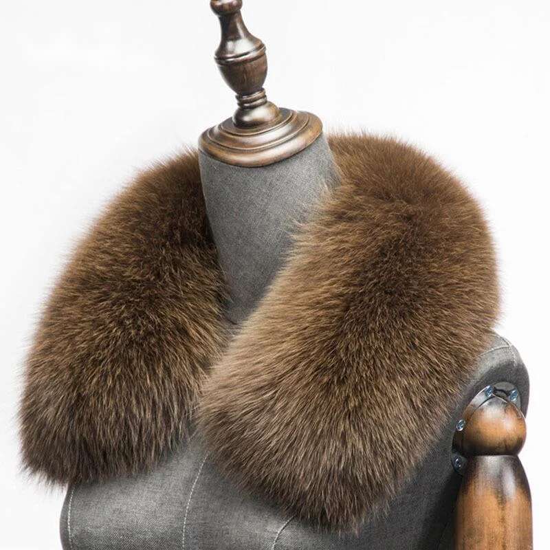 Winter Clothing Matching - Zimowy szalik z naturalnego futra lisa