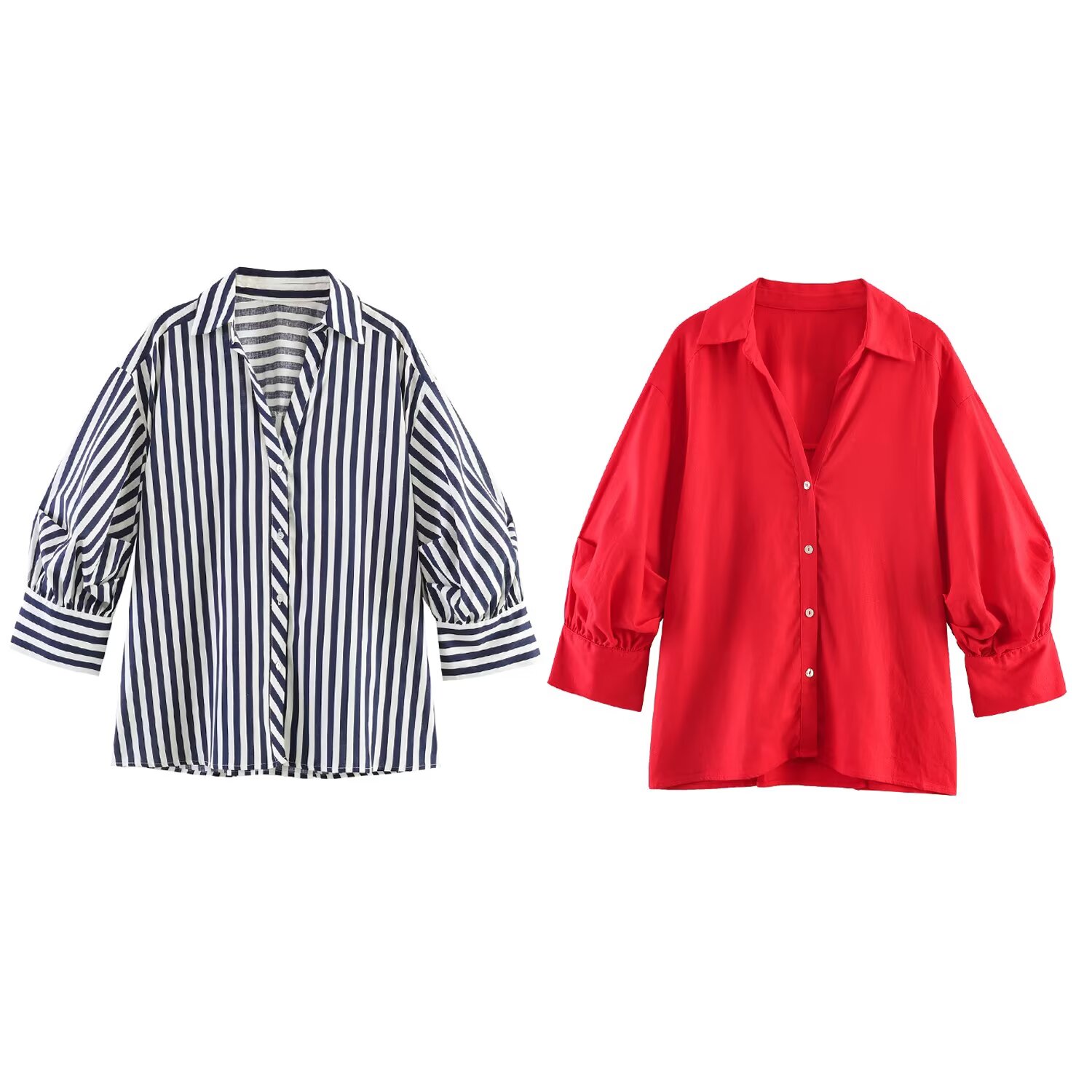 Winter Clothing Vintage - Willshela Damska Modna Bluzka z Kieszeniami,