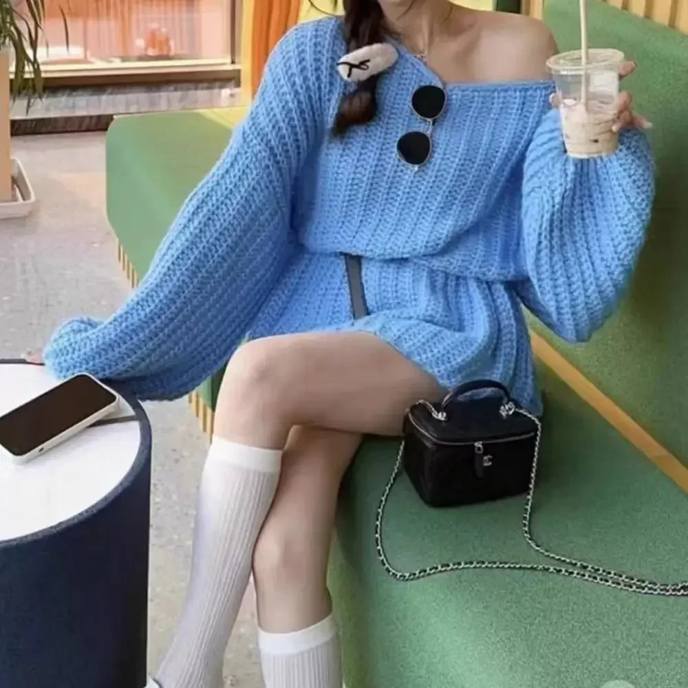 Winter Clothing Sale Women - Jesienny sweter damski z dzianiny w