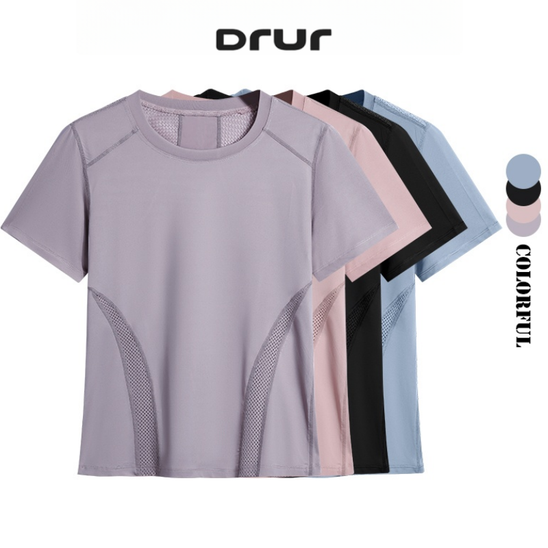 Winter Clothing Ladies - DRUR Letnia Lekka Koszulka do Biegania