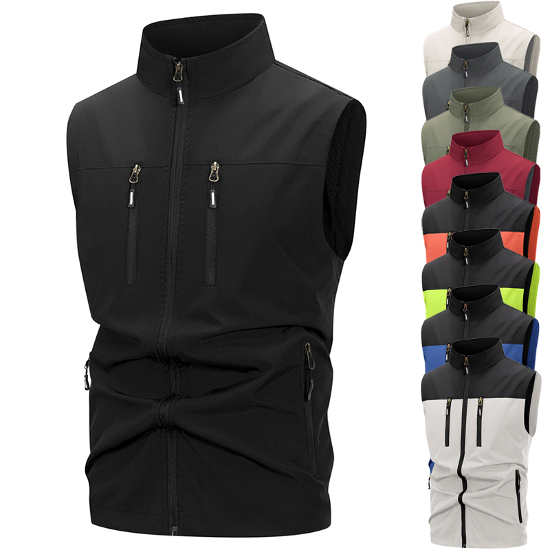 Winter Clothing Matching - Męska lekka kamizelka softshell z kieszeniami