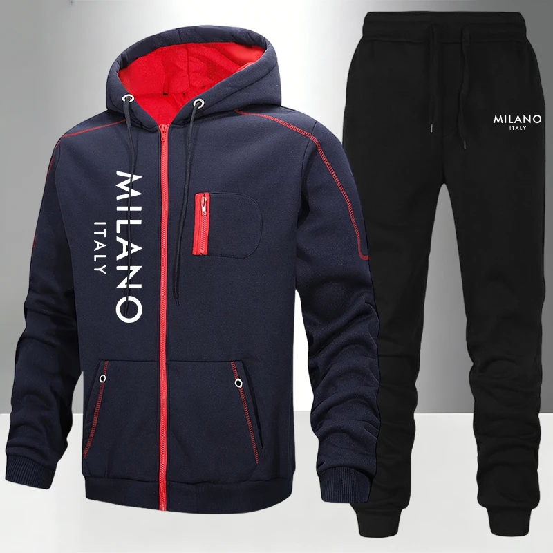 Winter Clothing Usa - Męski dres na rok 2026, casualowa