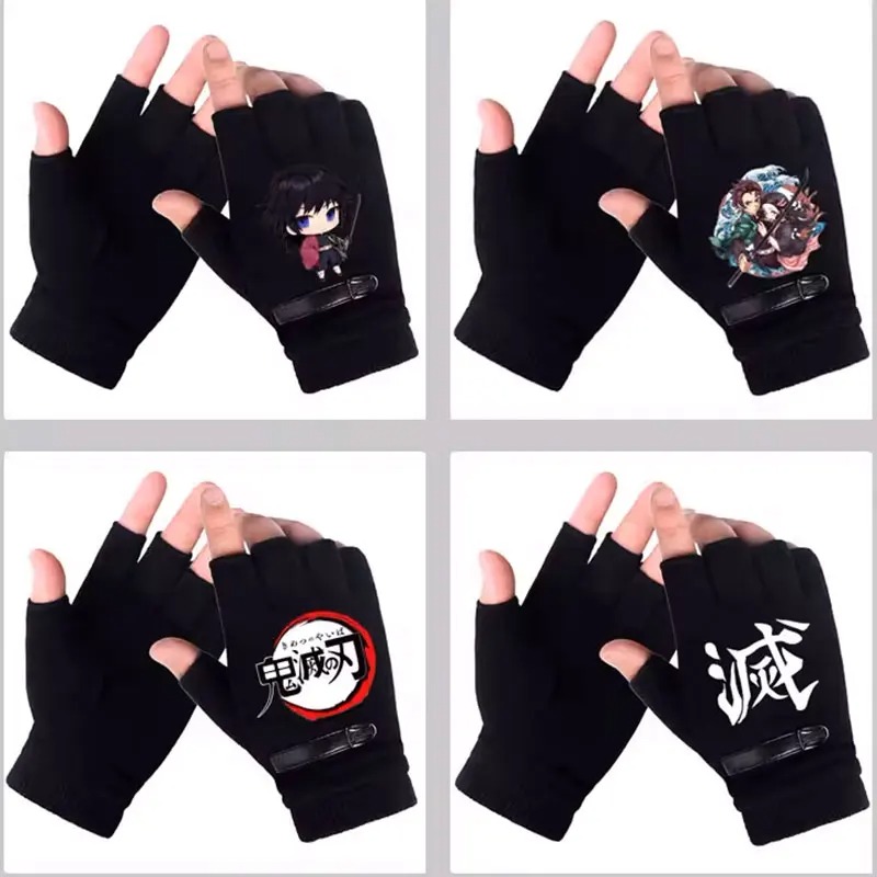 Winter Clothing Girls - Rękawiczki Anime Demon Slayer Studenckie Bez
