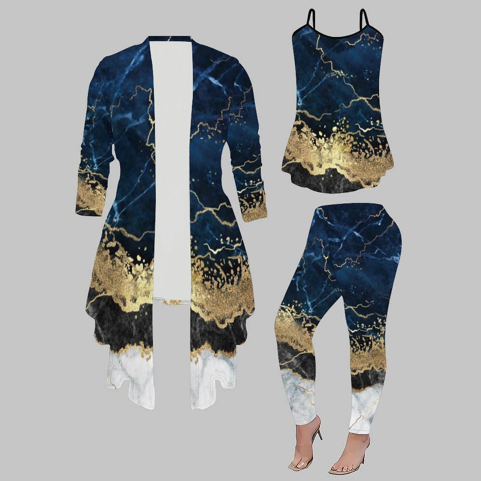 Winter Clothing Matching - Zimowy Elegancki Dopasowany Zestaw Ubrań na