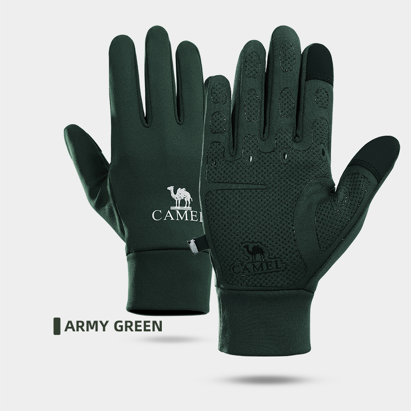 Knit Glove Touch Screen - GOLDEN CAMEL Rękawiczki rowerowe z ekranem