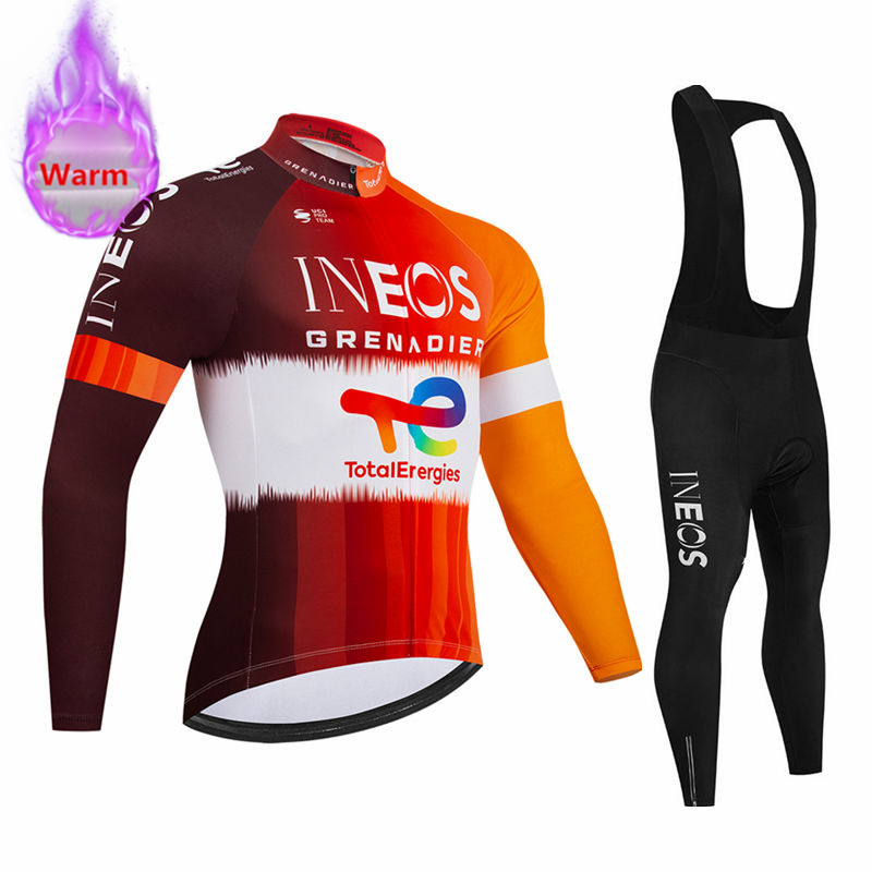 Winter Clothing Men Sale - Zestaw kolarski Ineos Team Winter: koszulka