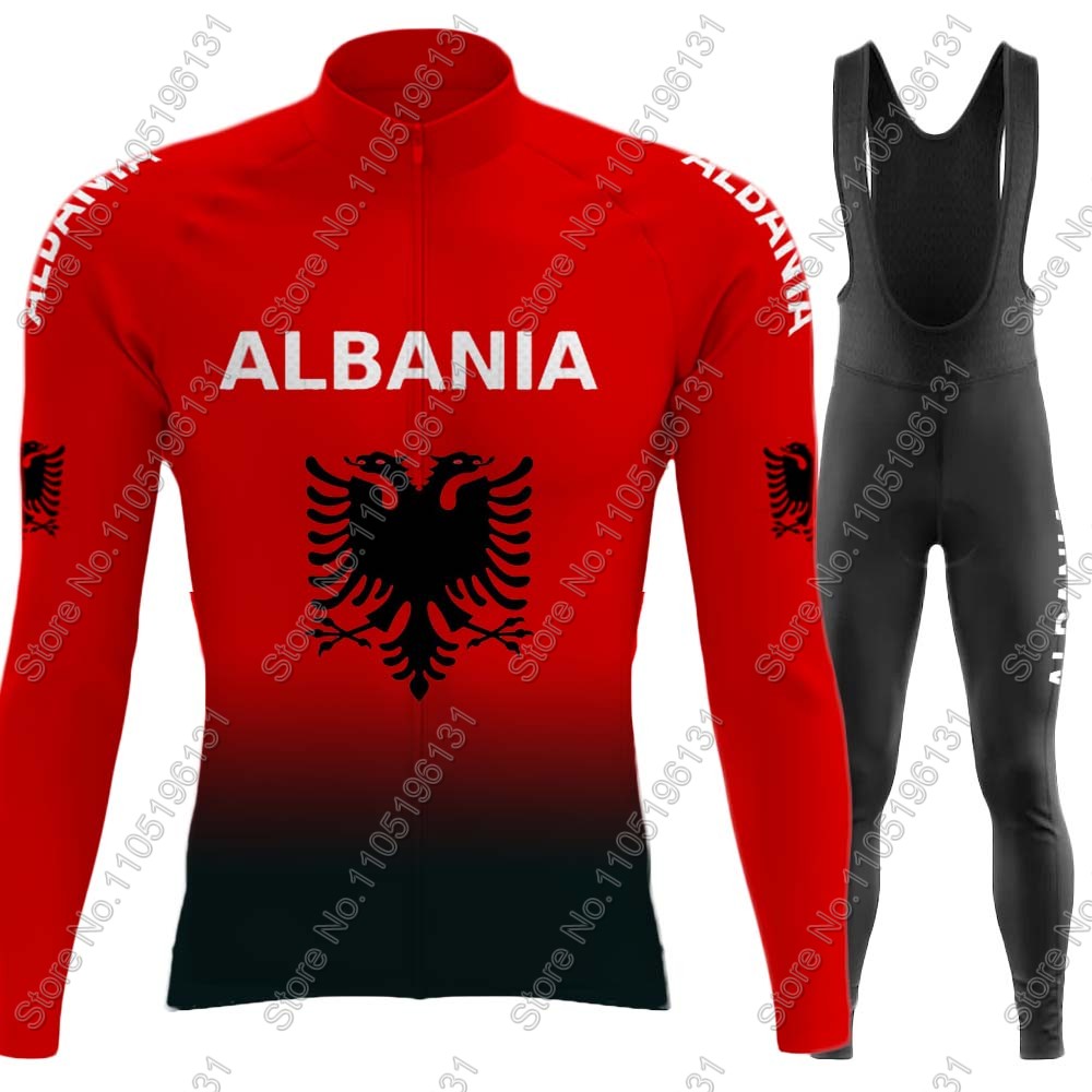 Winter Clothing Men Sale - Zestaw kolarski Reprezentacji Albanii 2026, koszulka