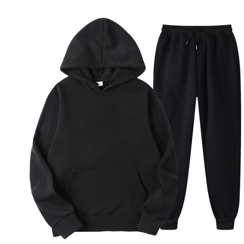 Winter Clothing Usa - Męskie bluzy z kapturem 2-częściowy zestaw:
