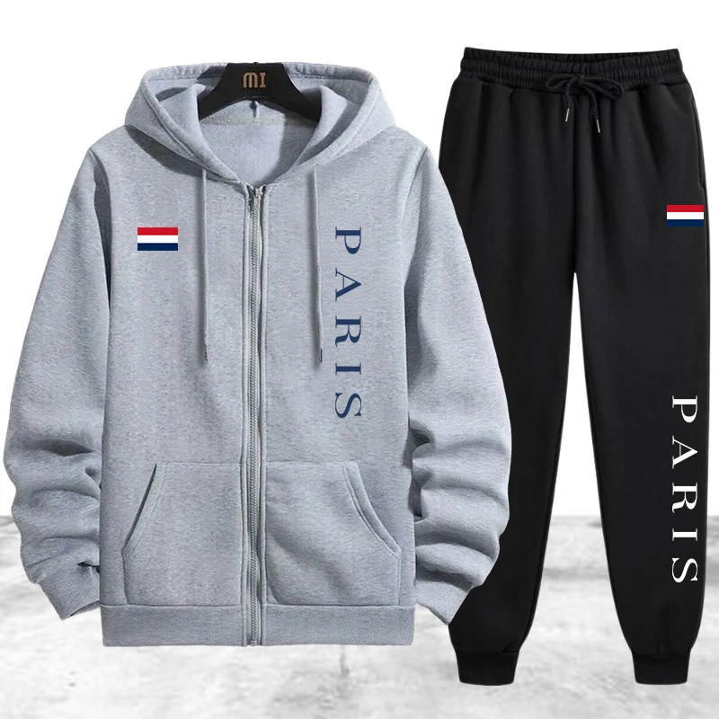 Męski dres z kapturem na zamek – Winter Clothing Usa recenzja i cena