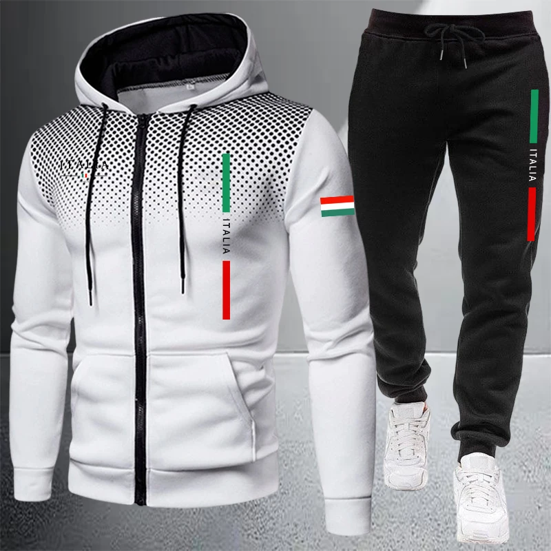Męski dres sportowy z kapturem – Winter Clothing Matching recenzja i cena