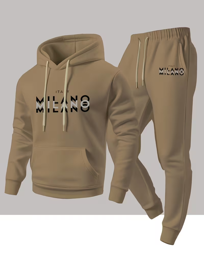 Męski modny zestaw z nadrukiem – Winter Clothing Usa recenzja i cena