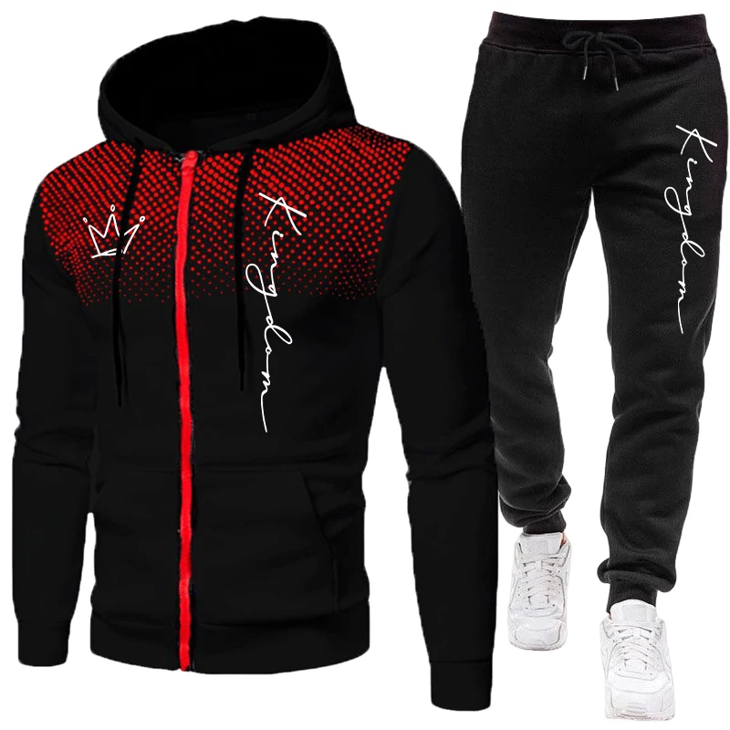 Męski dres z kurtką, casualowy – Winter Clothing Matching recenzja i cena