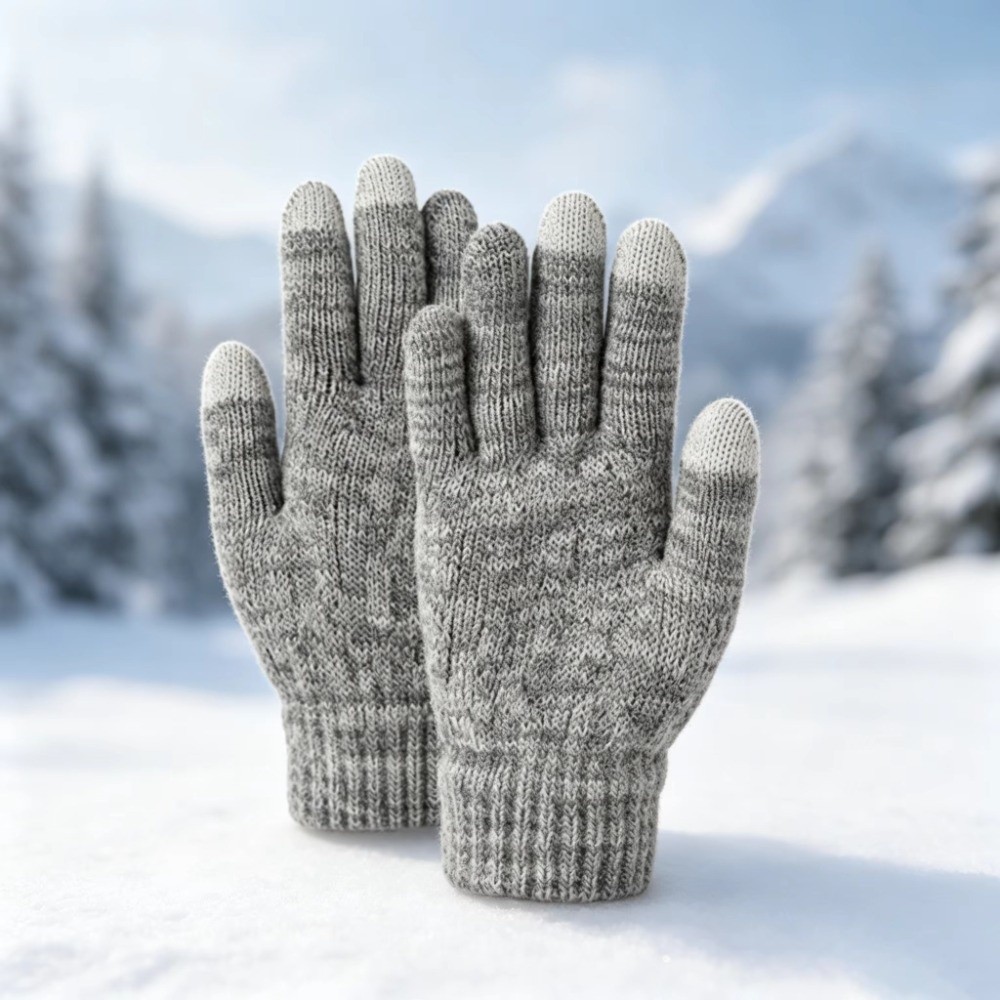 2 szt./zestaw Modny zimowy zes – Knit Glove Touch Screen recenzja i cena