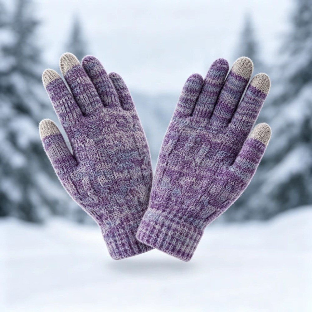 2 szt./zestaw Modny zimowy zes – Knit Glove Touch Screen recenzja i cena