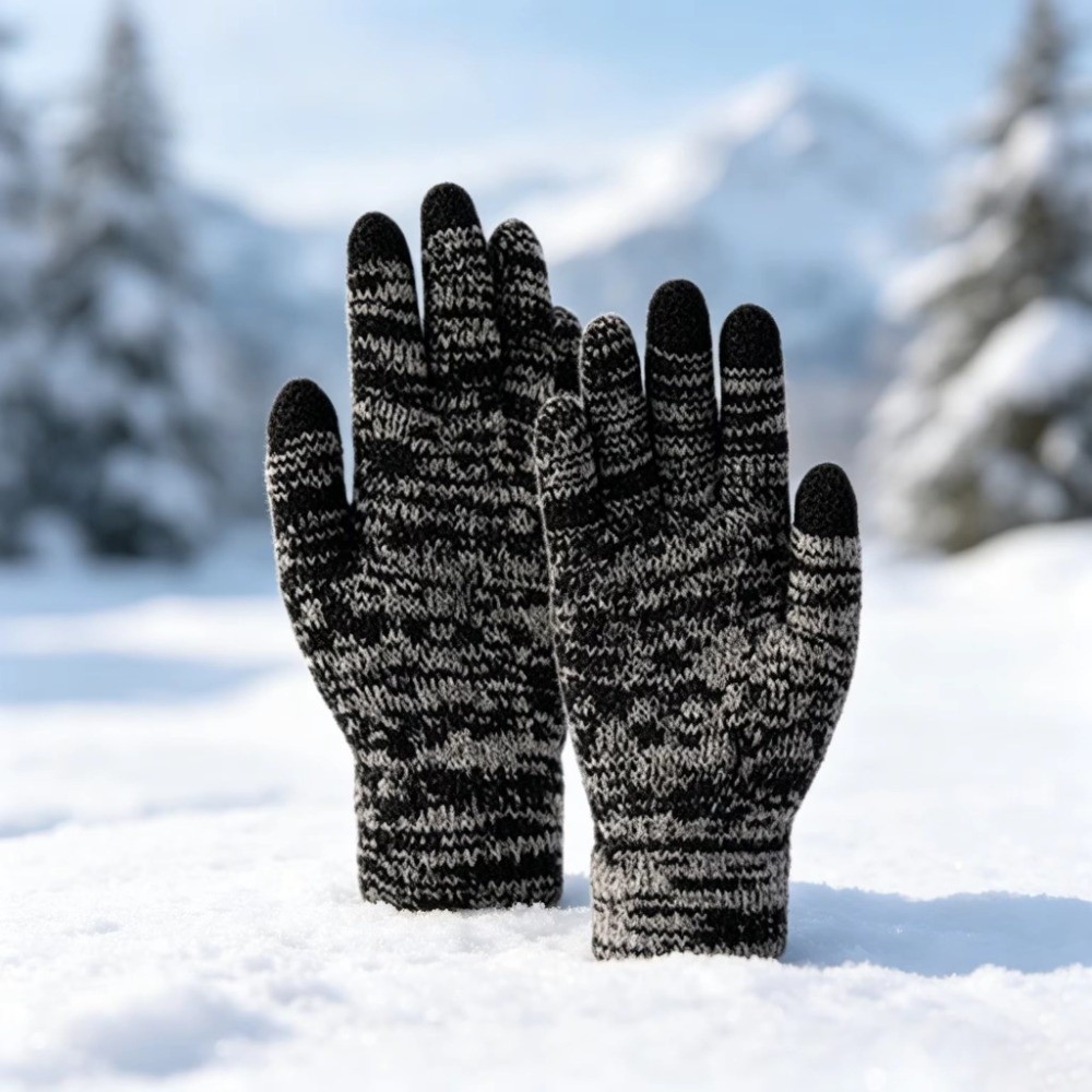 2 szt./zestaw Modny zimowy zes – Knit Glove Touch Screen recenzja i cena
