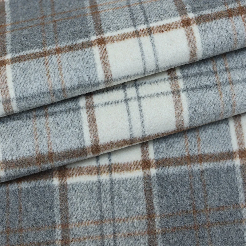 Tkanina wełniana w kratę, mięk – Winter Clothing Usa recenzja i cena