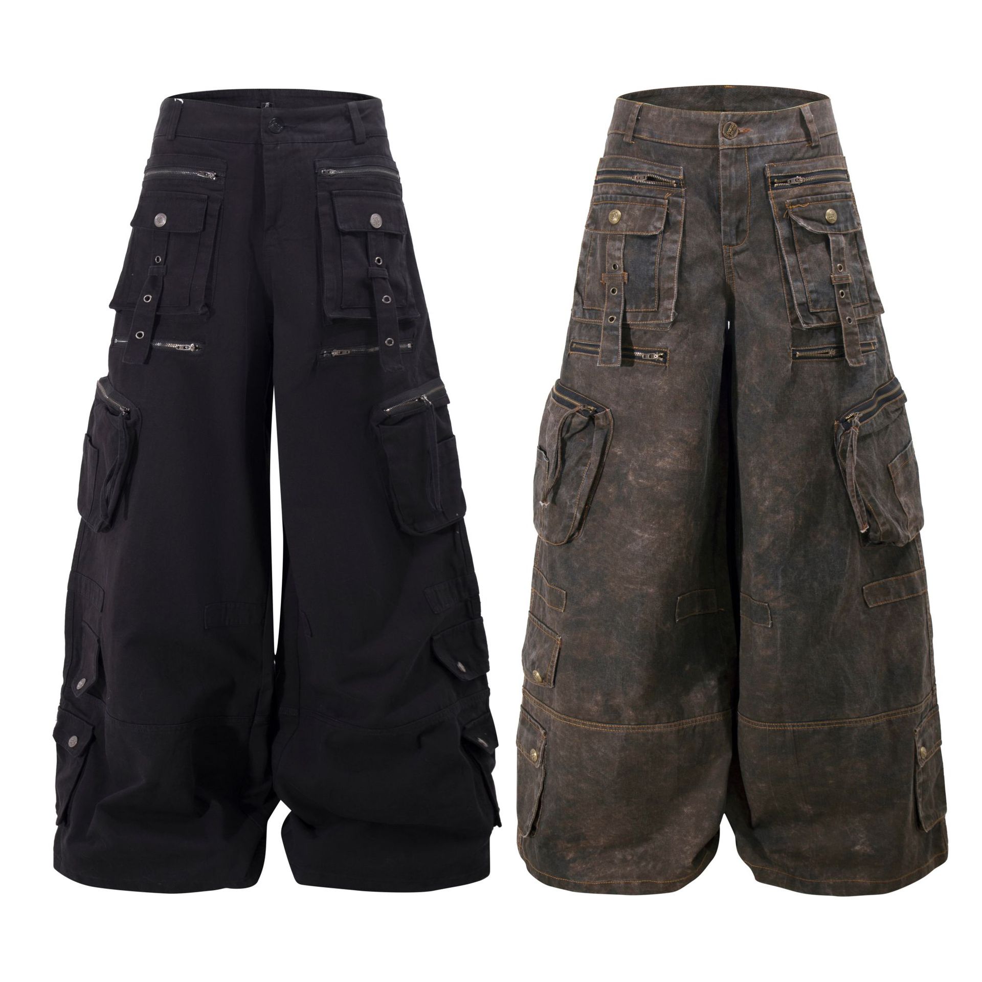 Spodnie cargo z szerokimi noga – Winter Clothing Vintage recenzja i cena