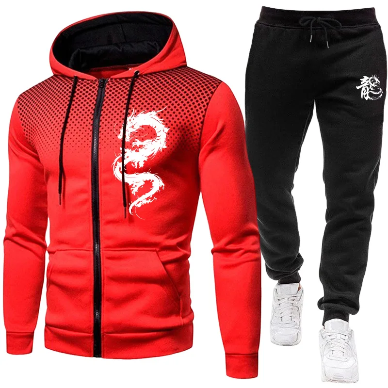 Męski Zestaw z Nadrukiem Smoka – Warm Winter Clothing recenzja i cena