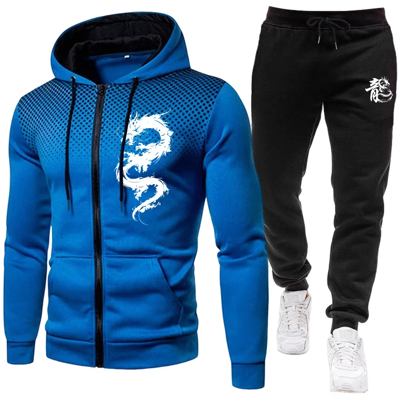 Męski Zestaw z Nadrukiem Smoka – Warm Winter Clothing recenzja i cena
