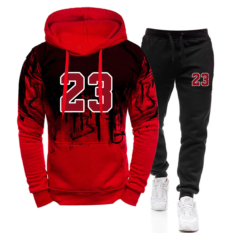 Męski dres sportowy z nadrukie – Winter Clothing Men Sale recenzja i cena