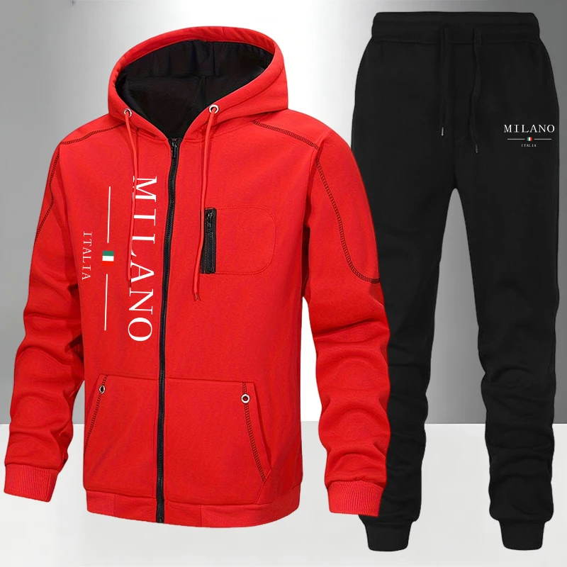 Włoski Zestaw Męski/Kurtka/Spo – Winter Clothing Matching recenzja i cena
