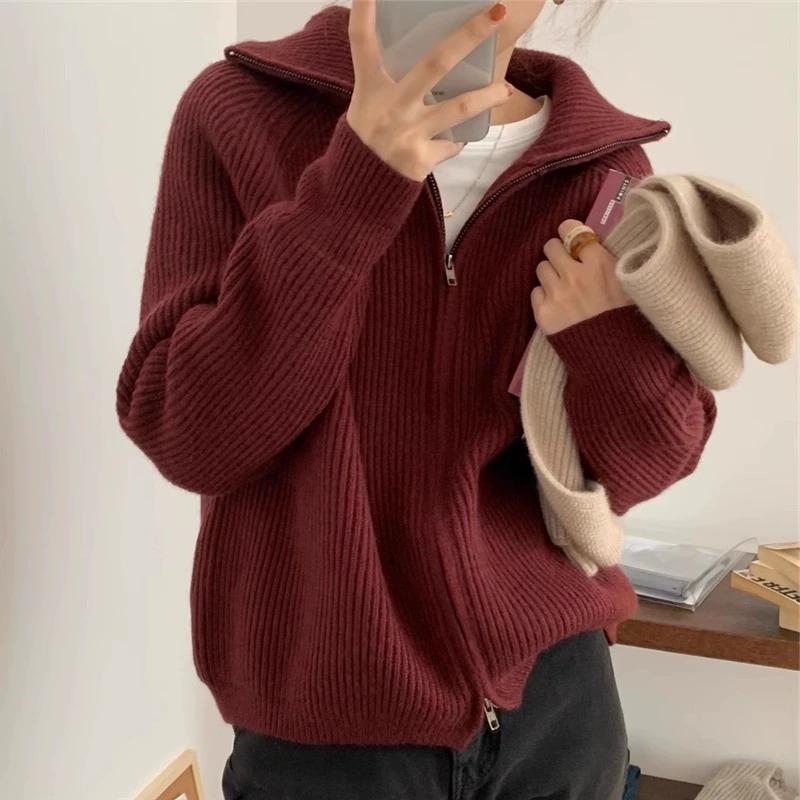 Damskie swetry z klapami, dzia – Winter Clothing Sale Women recenzja i cena