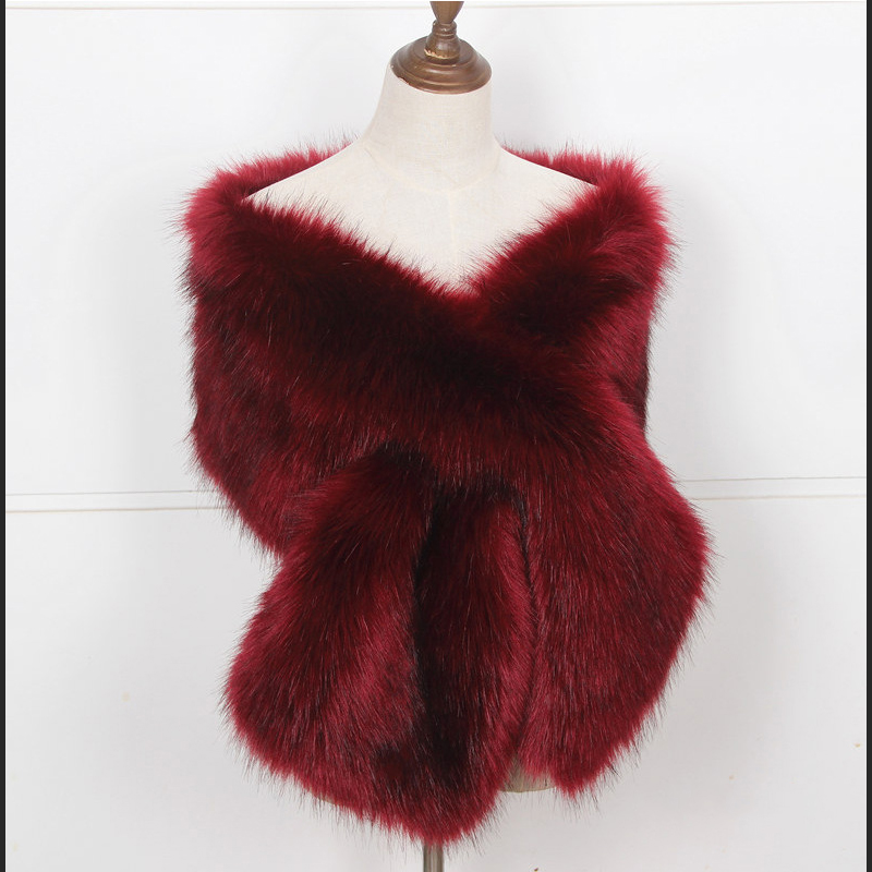 Faux Fox Fur Women Wraps Long  – Winter Clothing Ladies recenzja i cena