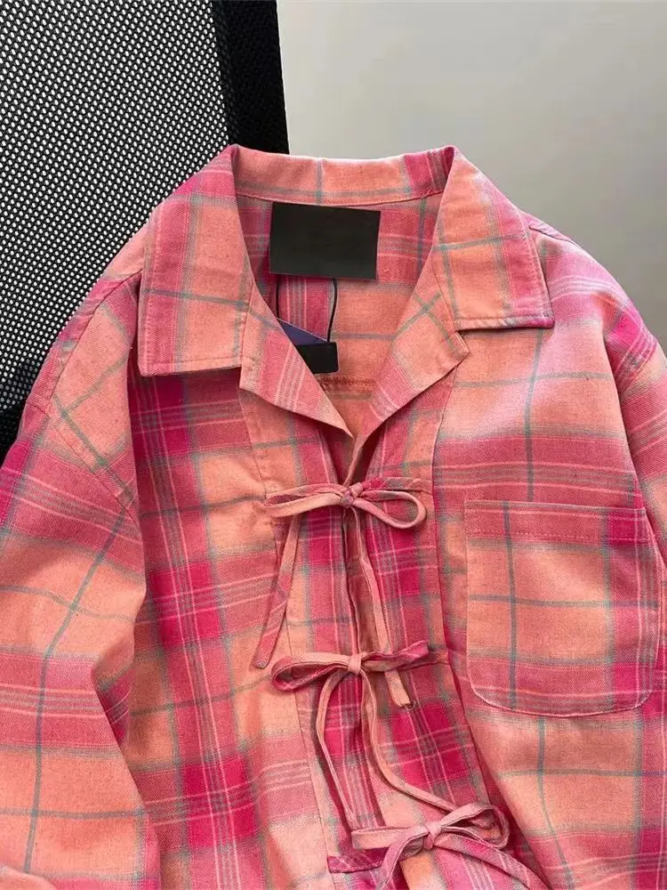 Koszula damska w różową kratę  – Winter Clothing Vintage recenzja i cena